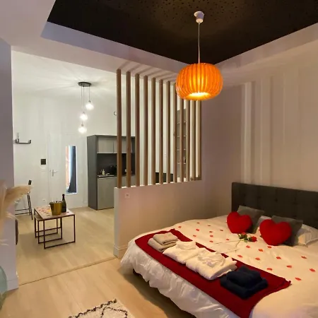 아파트 Loft Romantique Avec Jacuzzi Comprenant Pack Romantique Et Champagne Offerts 생테티엔